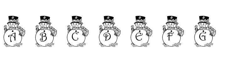pf_snowman3  Free Fonts Download