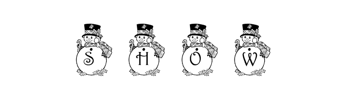 pf_snowman3  Free Fonts Download