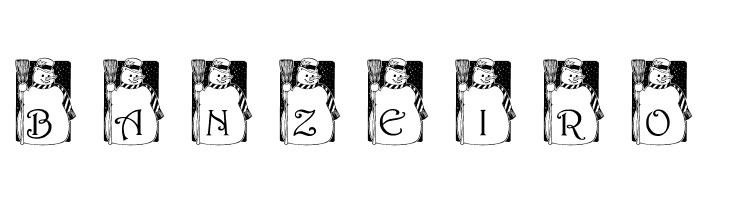 pf_snowman1  Free Fonts Download