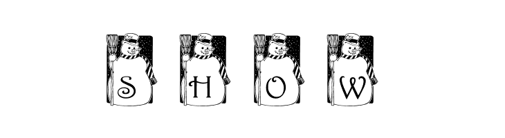 pf_snowman1  Free Fonts Download