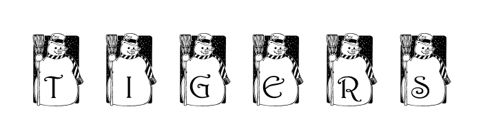 pf_snowman1  Free Fonts Download