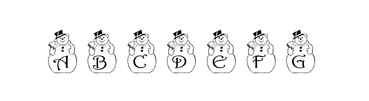 pf_snowman2  Free Fonts Download