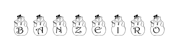 pf_snowman2  Free Fonts Download
