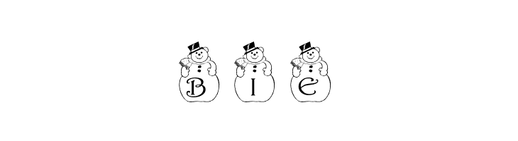 pf_snowman2  Free Fonts Download