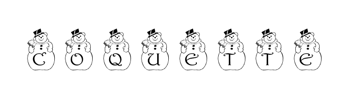 pf_snowman2  Free Fonts Download