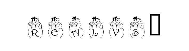 pf_snowman2  Free Fonts Download