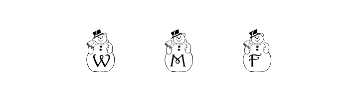 pf_snowman2  Free Fonts Download