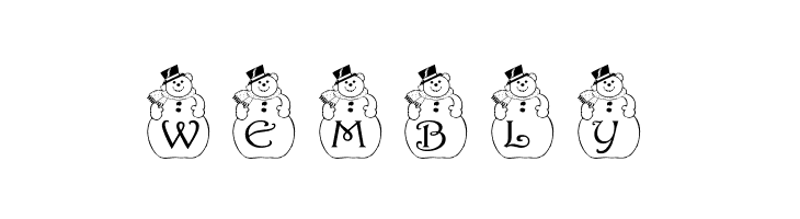 pf_snowman2  Free Fonts Download