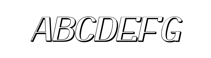 Yiggivoo Unicode 3D Italic  Free Fonts Download