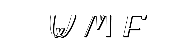 Yiggivoo Unicode 3D Italic  Free Fonts Download