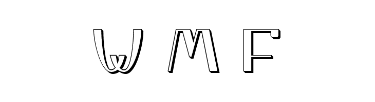 Yiggivoo Unicode 3D  Free Fonts Download