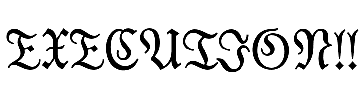 Moderne Fraktur UNZ1  Free Fonts Download