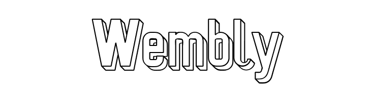 Preussische VI 9 Schatten-Linie  Free Fonts Download