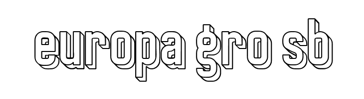 Preussische VI 9 Schatten-Linie  Free Fonts Download