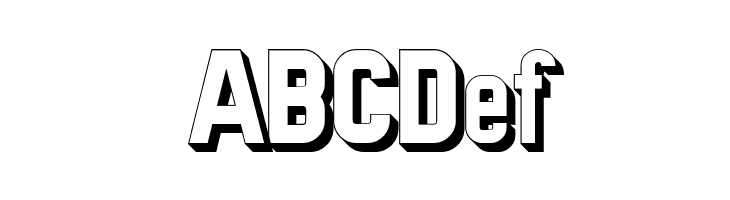 Preussische VI 9 Schatten  Free Fonts Download