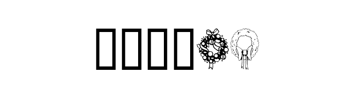 ChristmasWreath  Free Fonts Download