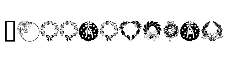 ChristmasWreath  Free Fonts Download