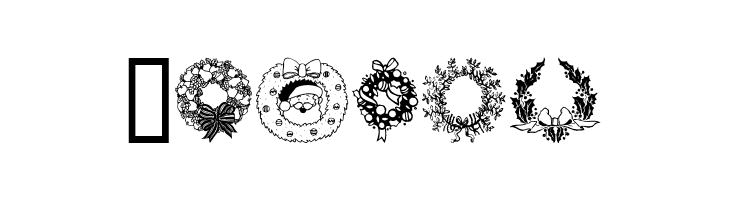ChristmasWreath  Free Fonts Download