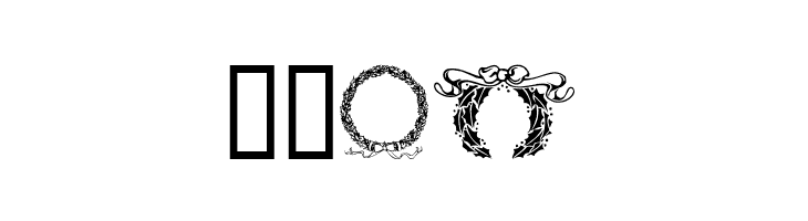 ChristmasWreath  Free Fonts Download