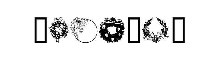 ChristmasWreath  Free Fonts Download