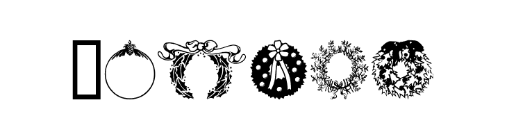 ChristmasWreath  Free Fonts Download