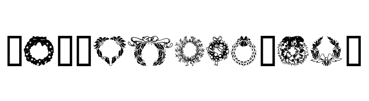 ChristmasWreath  Free Fonts Download