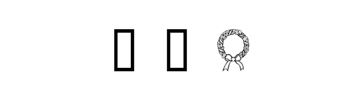 ChristmasWreath  Free Fonts Download