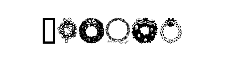 ChristmasWreath  Free Fonts Download