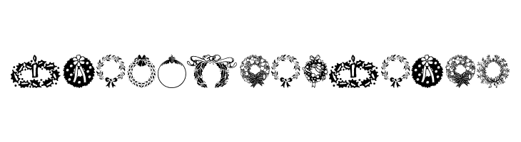 ChristmasWreath  Free Fonts Download