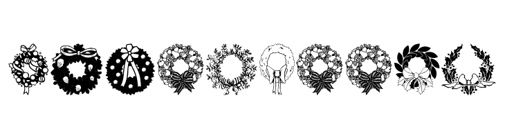 ChristmasWreath  Free Fonts Download