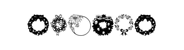 ChristmasWreath  Free Fonts Download