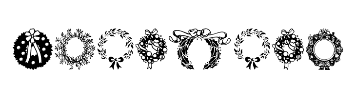 ChristmasWreath  Free Fonts Download