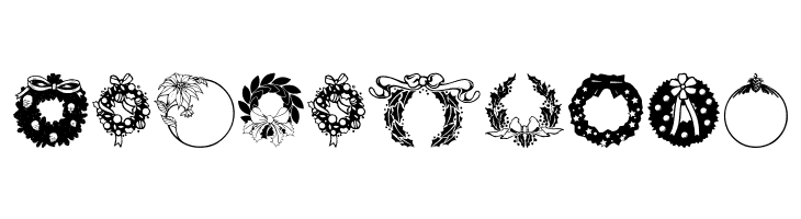 ChristmasWreath  Free Fonts Download