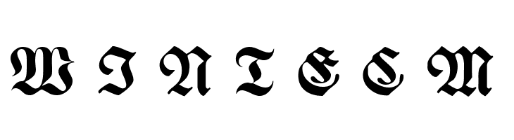 WieynckFrakturUNZ1L-BoldItalic  Free Fonts Download