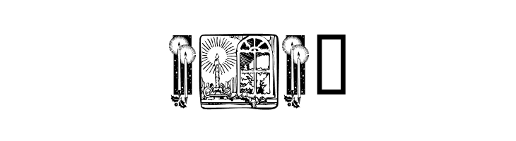 KR Christmas Candles  Free Fonts Download