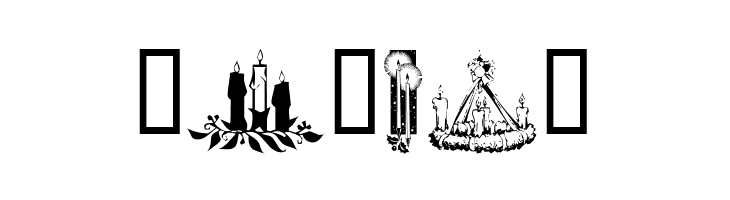 KR Christmas Candles  Free Fonts Download
