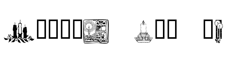 KR Christmas Candles  Free Fonts Download