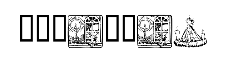 KR Christmas Candles  Free Fonts Download