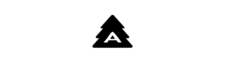 AlphaShapes xmas trees  Free Fonts Download