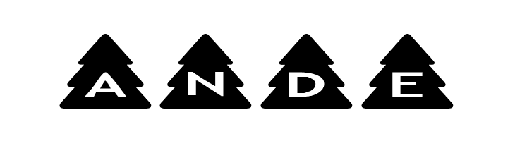 AlphaShapes xmas trees  Free Fonts Download