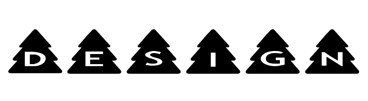 AlphaShapes xmas trees  Free Fonts Download