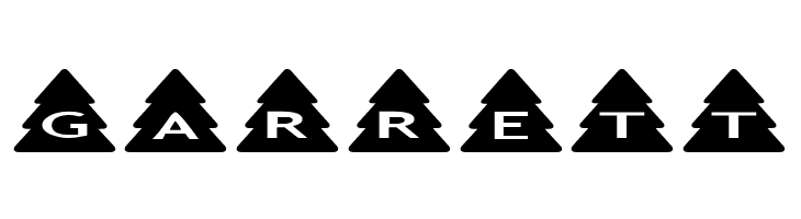 AlphaShapes xmas trees  Free Fonts Download
