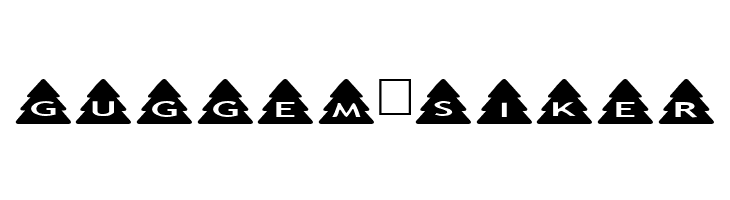 AlphaShapes xmas trees  Free Fonts Download