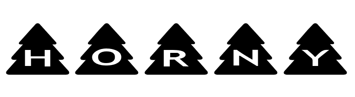 AlphaShapes xmas trees  Free Fonts Download
