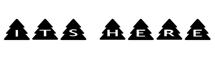 AlphaShapes xmas trees  Free Fonts Download
