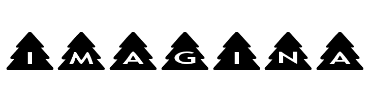 AlphaShapes xmas trees  Free Fonts Download