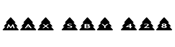 AlphaShapes xmas trees  Free Fonts Download