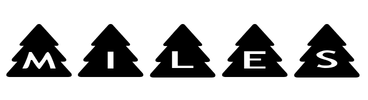 AlphaShapes xmas trees  Free Fonts Download