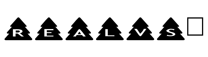 AlphaShapes xmas trees  Free Fonts Download
