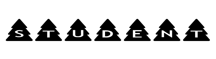 AlphaShapes xmas trees  Free Fonts Download